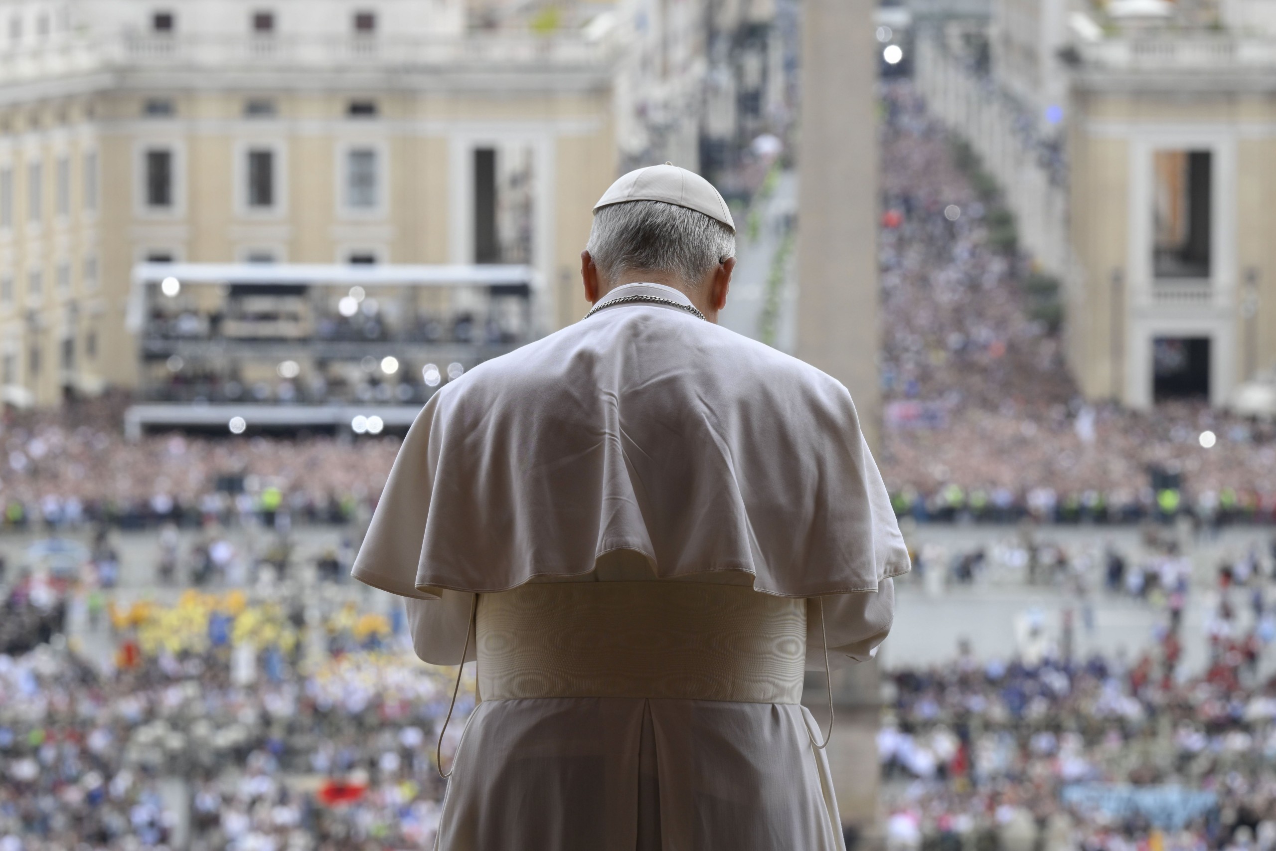 Pope Leon XIV first Regina Coeli in Rome, on May 11, 2025.